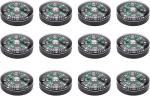 Pocket Compass, 20mm 12pcs Mini Pocket Oil Filled Compass for Hiking Camping Outdoor Activities Accessory