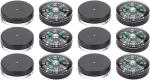 Pocket Compass, 20mm 12pcs Mini Pocket Oil Filled Compass for Hiking Camping Outdoor Activities Accessory