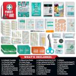 General Medi First Aid Kit - Small Compact First Aid Kit Bag(175 Piece) - Reflective Bag Design- Includes Instant Cold Pack, Emergency Blanket for Travel, Home, Office, Vehicle,Camping