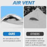 WEIZE Pop up Canopy Tent 10x10ft, 1-Button Push Setup, Instant Portable Shelter, Adjustable Height, Portable Roller Bag, 4 Weight Bags, Guy Ropes & Stakes Included, White