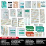 General Medi 160 Piece First Aid Kit Bag Refill Kit - Includes Instant Cold Pack, Bandages,Emergency Blanket, Moleskin Pad, Gauze - Extra Replacement Medical Supplies for First Aid