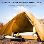 Naturehike Cloud up Base Backpacking Tent, Waterproof Lightweight 2 Person Tent for Camping, Double Layer Two Person Tent with Footprint(Cloud up Pro(Orange - 210T Polyester))