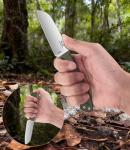 JXE JXO Fixed Blade Knife, 3.2" 420 Steel Blade Small Knife with G10 Handle Full Tang with Kydex Sheath