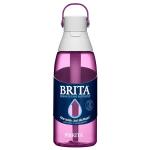 Brita Hard-Sided Plastic Premium Filtering Water Bottle, BPA-Free, Reusable, Replaces 300 Plastic Water Bottles, Filter Lasts 2 Months or 40 Gallons, Includes 1 Filter, Orchid - 36 oz.