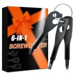 Valentines Day Gift for Him Husband Boyfriend, 6-in-1 Keychain Screwdriver Bit with Phillips,Slotted and Hex Wrench, Gifts for Men Husband Dad Boyfriend