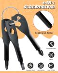 Valentines Day Gift for Him Husband Boyfriend, 6-in-1 Keychain Screwdriver Bit with Phillips,Slotted and Hex Wrench, Gifts for Men Husband Dad Boyfriend