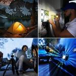 Travelon Set of 2, COB Multy-use Rechargable Travel Lights