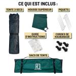 Reactive Outdoor Tent - 3 Second Tent - 3 Sec Instant Pop Up - Easy and Quick Setup Camping - 1 Person Setup Waterproof Double Layer Outdoor Camping (Large (2-3 Person))