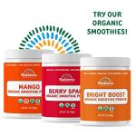 NATIERRA Organic Freeze-Dried Mangos | USDA Organic, Non-GMO & Vegan | Gluten Free, No Additives, No Sugar Added | 1.5 Ounce (Pack of 1)