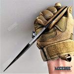 Tactical Knife Hunting Knife Survival Knife 9" Full Tang Fixed Blade Knives Camping Accessories Camping Gear Survival Kit Survival Gear And Equipment Tactical Gear 80213 (Coyote Brown)