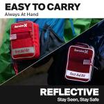 SurviveX Small First Aid Kit for Car, Travel & Home - Emergency Kit for Hiking, Camping, Backpacking and Outdoors - Includes Zip Stitch Wound Closure Strips