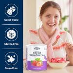 Augason Farms Freeze-Dried Sliced Strawberries, 18 Servings