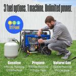 Westinghouse Tri-Fuel 12,500-Watt Portable Generator