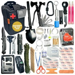 GunZee 175-Piece Survival Gear and First Aid Kit