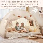 Sherilyn Full Size Bed Canopy Toddler Bed Tents for Kids Dream Tent on Bunk Bed Privacy Space Blackout Sleeping Playhouse Tents Indoor Portable Drafty House for Boys Girl Birthday Gift