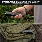 Kmivo Flashlight Rechargeable LED High Lumens, 99,000 Lumens Super Bright Flash Lights with 5 Modes, Adjustable，Waterproof Powerful Linterna for Home, Camping(2 Pack)