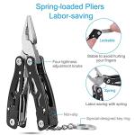 2PCS Bovgero Mini Multitool Pliers 15 in 1, Handmade Multi Tool Plier, Premium Keychain Multitool, Small Multi-tool, Birthday Fathers Day Gift for Men Him Husband Boyfriend Father Handyman