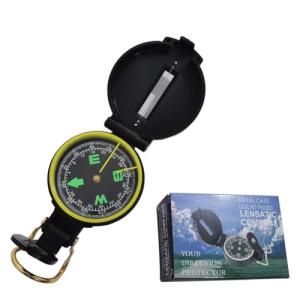 nanaxagly Compass, Hiking Backpacking Compass, Orienteering Camping Navigation Professional Field Map Reading Compass - Best Field Survival Gifts, black