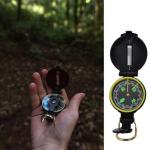 nanaxagly Compass, Hiking Backpacking Compass, Orienteering Camping Navigation Professional Field Map Reading Compass - Best Field Survival Gifts, black