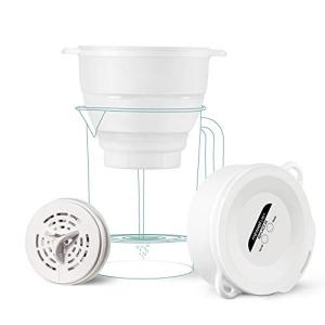 miniwell Collapsible Filtration System- Water Camping Filter Pitcher- Faucet Filter for Hiking Purification- Faucet Filter Remove Chlorine,Sediments, BPA Free- Kitchen- Emergency (White)