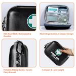 SuccorWare 150 Pieces Mini First Aid Kit - Small Medical Kit with Hard Shell - Emergency First Aid Kit for Car, Travel, Home, Outdoor, Office, Camping, Hiking (Black)