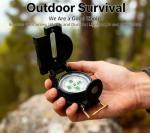 Military Compass. lensatic Compass.Outdoor Hiking Survival Compass. Camping and Children's Survival Compass.Emergency-Oriented Durable.