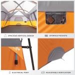 CORE 12 Person Tent | Large Multi Room Family Cabin Tent with Carry Bag for Outdoor Car Camping | Included Storage Pockets for Camping Accessories