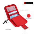 Benelinemed Mini First Aid Kit - 137 Piece Small Emergency Medical Kit for Home, Car, Travel, Camping & Outdoor Activities(Red)