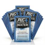 P&G Purifier of Water Portable Water Purifier Packets. Emergency Water Filter Purification Powder Packs for Camping, Hiking, Backpacking, Hunting, and Traveling. (12 Packets)