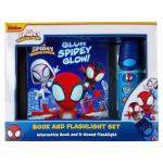 Disney Junior Marvel Spidey and His Amazing Friends - Glow Spidey Glow! Book and 5-Sound Flashlight Set - Spider-man - PI Kids