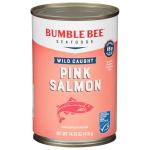 Bumble Bee Canned Pink Salmon, 14.75 oz Can - Premium Wild Caught Salmon with Skin & Bones - 18g Protein per Serving - MSC Certified Sustainable Seafood, Non-GMO, Gluten Free, Kosher