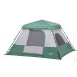 Amazon Basics 6-Person Instant Camping Tent with Rainfly, Weather-Resistant, Quick Setup, Green