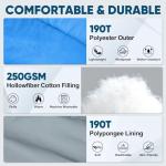 PTEROMY Sleeping Bags for Adults, Lightweight and Machine Washable, Water Resistant Backpacking Camping Sleeping Bag for Warm Cold Weather, Camping Essentials for Hiking Travel (Blue, 1.35kg)