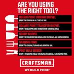 Craftsman Wood Handle Digging Shovel