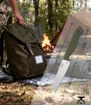 JXE JXO Fixed Blade Knife, 3.6" 420 Steel Blade Small Knife with G10 Handle Full Tang with Kydex Sheath for Outdoor Camping, Survival, Hiking