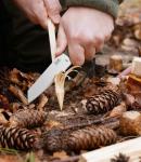 JXE JXO Fixed Blade Knife, 3.6" 420 Steel Blade Small Knife with G10 Handle Full Tang with Kydex Sheath for Outdoor Camping, Survival, Hiking