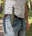 JXE JXO Fixed Blade Knife, 3.6" 420 Steel Blade Small Knife with G10 Handle Full Tang with Kydex Sheath for Outdoor Camping, Survival, Hiking