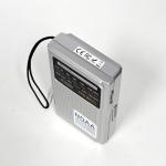 PRUNUS J-161 Pocket NOAA Weather Radio, AM FM Radio Battery Operated by 2 AA Transistor Radio with Best Reception,Stereo Earphone Jack, for Emergency,Hurricane,Running, Walking,Home (Silver)