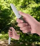 JXE JXO Fixed Blade Knife, 3.6" 420 Steel Blade Small Knife with G10 Handle Full Tang with Kydex Sheath for Outdoor Camping, Survival, Hiking