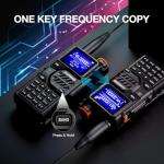 BAOFENG K5PLUS Tri-Band Ham Radio Long Range, UHF VHF 1.25M Handheld 10W Tri-Power Two Way Radio with Airband, NOAA, 2500mAh Battery, Speaker Mic, 999CH, Frequency Copy, Scramble