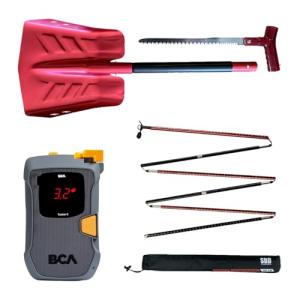 SnowBigDeal Avalanche Rescue Bundle - BCA Tracker S Avalanche Beacon, 260cm Avalanche Probe, Rescue Shovel w/Saw
