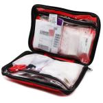DMI 298-Piece Complete Emergency First Aid Kit, Treats Pain, Swelling, Cuts, Scrapes & Burns, Complete First Aid Guide Included, Clear Pocket Organization, Durable Zippered Travel Bag