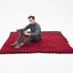 PO PO BEAR Zero Degree Sleeping Bag for Adults 100% Cotton Flannel Tall and Big (Black, 84" x 40" Right Zip)