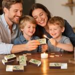 BUoonyer Plant Blank Matches Boxes - 60PCS Match Storage Containers with Double-Sided Striker, Plants Fireplace Matchbook Bulk Holder Decorative for Guests Gift Party Favor (No Matches Included)