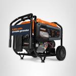 Generac 10,000 Starting Watt Portable Gas Generator - Electric Start - Home Backup or RV Ready - Heavy Duty Frame - Quiet, Long Runtime, Emergency Power - 49-State Compliant
