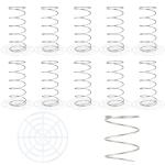 Acellegic 10 Set Fermenting Spring Weight and Plastic Press 4" Diameter Fermenting Jar Mesh Presser Wide Mouth Pickle Can Press Mesh for Canning Pickling Fermentation