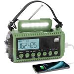 Raynic Emergency Radio, 12000mAh/44400mWh Battery Operated Weather Radio, Solar Hand Crank Radio with AM/FM/SW/NOAA Alert, Cell Phone Charger, Type-C Charging, Flashlight and SOS Siren
