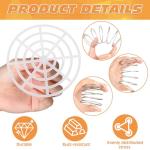 Acellegic 10 Set Fermenting Spring Weight and Plastic Press 4" Diameter Fermenting Jar Mesh Presser Wide Mouth Pickle Can Press Mesh for Canning Pickling Fermentation