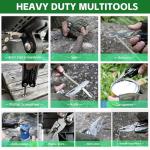 Multitool with Pocket Knife, 28-in-1 Stainless Steel Needle Nose Pliers with Screwdrivers, Self-locking Multi tool EDC Gear with Sheath, Ideal for Survival, Outdoor, Camping