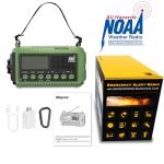 Raynic Emergency Radio, 12000mAh/44400mWh Battery Operated Weather Radio, Solar Hand Crank Radio with AM/FM/SW/NOAA Alert, Cell Phone Charger, Type-C Charging, Flashlight and SOS Siren